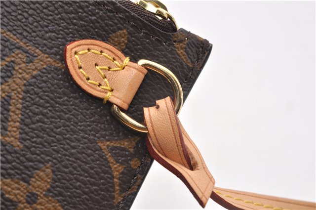 Authentic Louis Vuitton Monogram Neverfull Pouch Purse Clutch Bag LV 6569F