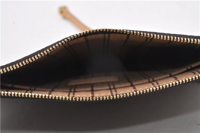 Authentic Louis Vuitton Monogram Neverfull Pouch Purse Clutch Bag LV 6569F