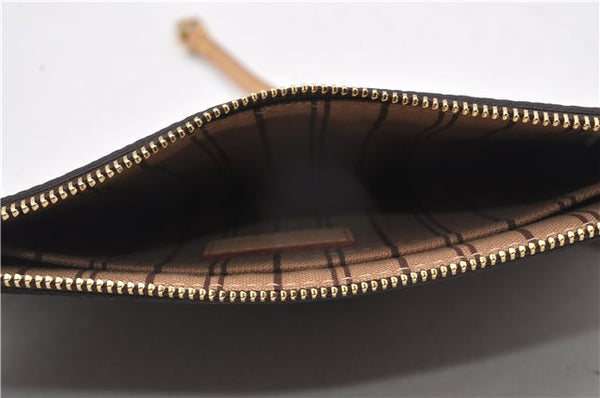 Authentic Louis Vuitton Monogram Neverfull Pouch Purse Clutch Bag LV 6569F