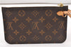 Authentic Louis Vuitton Monogram Neverfull Pouch Purse Clutch Bag LV 6572F