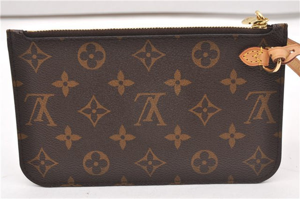 Authentic Louis Vuitton Monogram Neverfull Pouch Purse Clutch Bag LV 6572F