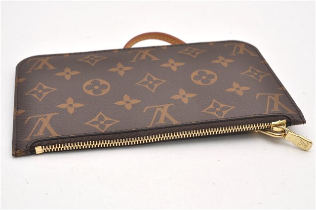 Authentic Louis Vuitton Monogram Neverfull Pouch Purse Clutch Bag LV 6572F