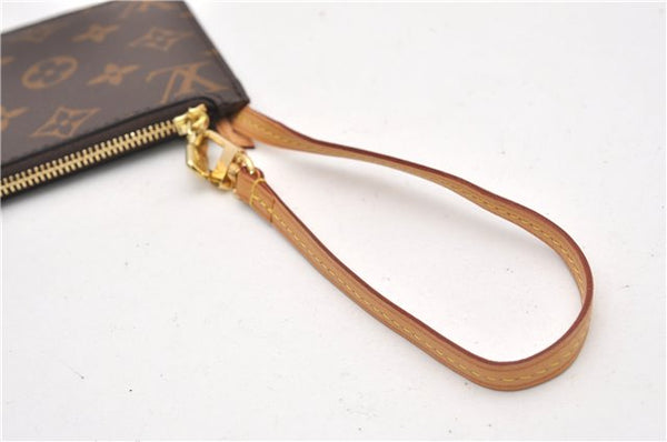 Authentic Louis Vuitton Monogram Neverfull Pouch Purse Clutch Bag LV 6572F