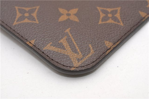 Authentic Louis Vuitton Monogram Neverfull Pouch Purse Clutch Bag LV 6572F