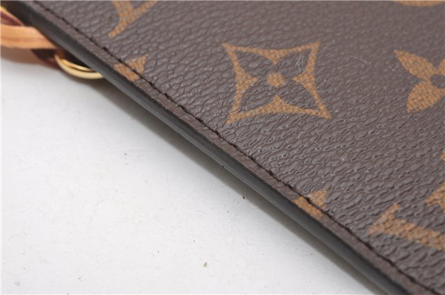 Authentic Louis Vuitton Monogram Neverfull Pouch Purse Clutch Bag LV 6572F