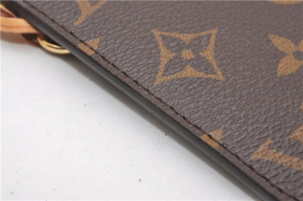 Authentic Louis Vuitton Monogram Neverfull Pouch Purse Clutch Bag LV 6572F
