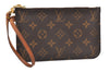 Authentic Louis Vuitton Monogram Neverfull Pouch Purse Clutch Bag LV 6573F