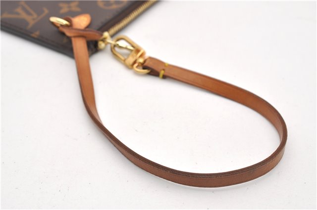 Authentic Louis Vuitton Monogram Neverfull Pouch Purse Clutch Bag LV 6573F