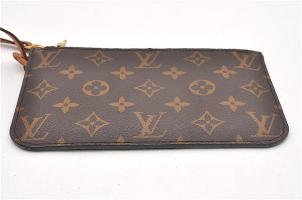 Authentic Louis Vuitton Monogram Neverfull Pouch Purse Clutch Bag LV 6573F