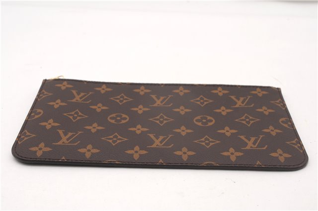 Authentic Louis Vuitton Monogram Neverfull Pouch Purse Clutch Bag Red LV 6574F