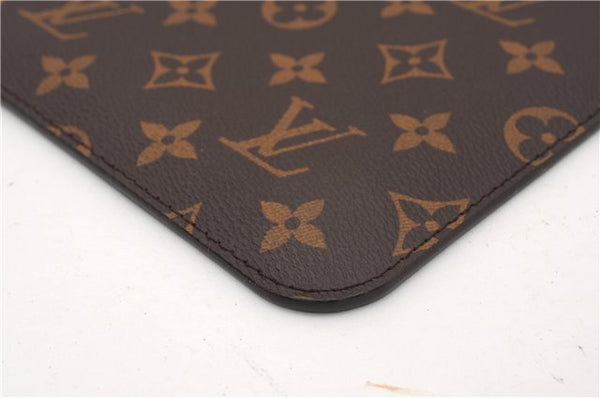 Authentic Louis Vuitton Monogram Neverfull Pouch Purse Clutch Bag Red LV 6574F