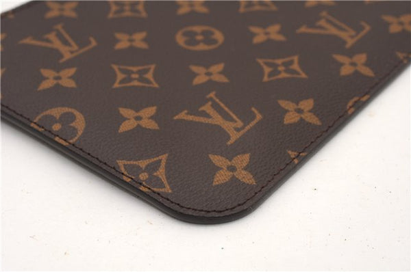 Authentic Louis Vuitton Monogram Neverfull Pouch Purse Clutch Bag Red LV 6574F