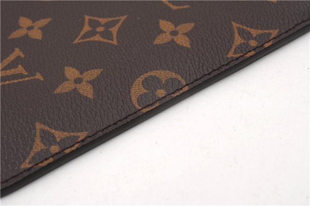 Authentic Louis Vuitton Monogram Neverfull Pouch Purse Clutch Bag Red LV 6574F