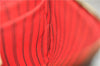 Authentic Louis Vuitton Monogram Neverfull Pouch Purse Clutch Bag Red LV 6574F