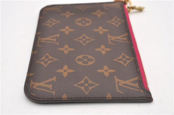 Authentic Louis Vuitton Monogram Neverfull Pouch Purse Clutch Bag Pink LV 6575F