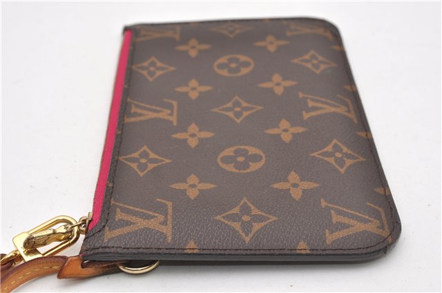 Authentic Louis Vuitton Monogram Neverfull Pouch Purse Clutch Bag Pink LV 6575F