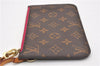 Authentic Louis Vuitton Monogram Neverfull Pouch Purse Clutch Bag Pink LV 6575F
