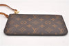 Authentic Louis Vuitton Monogram Neverfull Pouch Purse Clutch Bag Pink LV 6575F