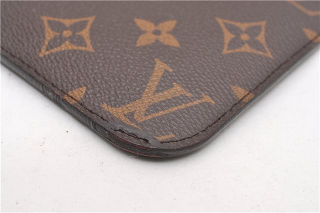 Authentic Louis Vuitton Monogram Neverfull Pouch Purse Clutch Bag Pink LV 6575F