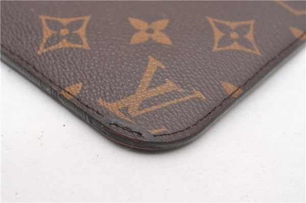 Authentic Louis Vuitton Monogram Neverfull Pouch Purse Clutch Bag Pink LV 6575F