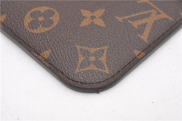 Authentic Louis Vuitton Monogram Neverfull Pouch Purse Clutch Bag Pink LV 6575F