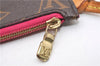 Authentic Louis Vuitton Monogram Neverfull Pouch Purse Clutch Bag Pink LV 6575F