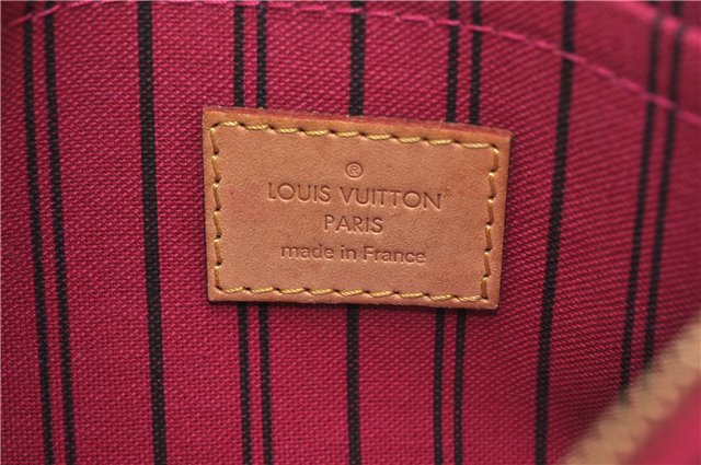 Authentic Louis Vuitton Monogram Neverfull Pouch Purse Clutch Bag Pink LV 6575F