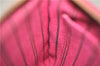 Authentic Louis Vuitton Monogram Neverfull Pouch Purse Clutch Bag Pink LV 6575F