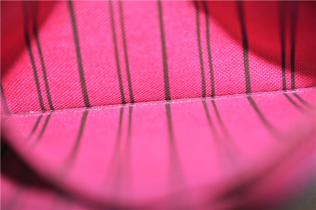 Authentic Louis Vuitton Monogram Neverfull Pouch Purse Clutch Bag Pink LV 6575F