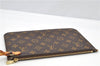 Authentic Louis Vuitton Monogram Neverfull Pouch Purse Clutch Bag LV 6576F