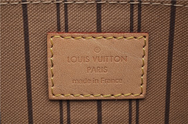 Authentic Louis Vuitton Monogram Neverfull Pouch Purse Clutch Bag LV 6576F