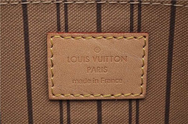 Authentic Louis Vuitton Monogram Neverfull Pouch Purse Clutch Bag LV 6576F