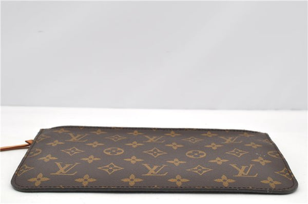 Authentic Louis Vuitton Monogram Neverfull Pouch Purse Clutch Bag Pink LV 6579F