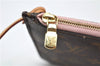 Authentic Louis Vuitton Monogram Neverfull Pouch Purse Clutch Bag Pink LV 6579F