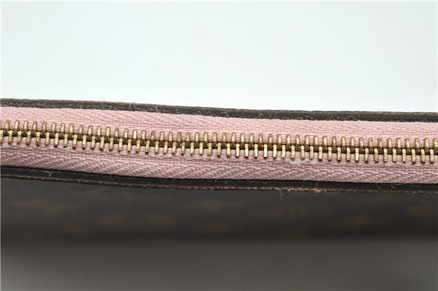 Authentic Louis Vuitton Monogram Neverfull Pouch Purse Clutch Bag Pink LV 6579F