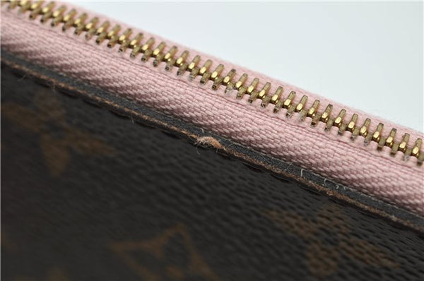 Authentic Louis Vuitton Monogram Neverfull Pouch Purse Clutch Bag Pink LV 6579F