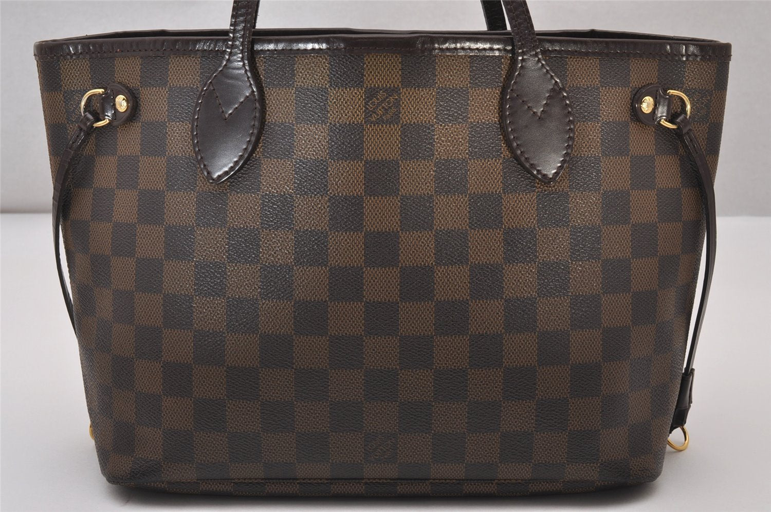 Authentic Louis Vuitton Damier Neverfull PM Shoulder Tote Bag N51109 LV 6583I