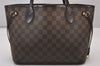 Authentic Louis Vuitton Damier Neverfull PM Shoulder Tote Bag N51109 LV 6583I