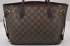 Authentic Louis Vuitton Damier Neverfull PM Shoulder Tote Bag N51109 LV 6583I