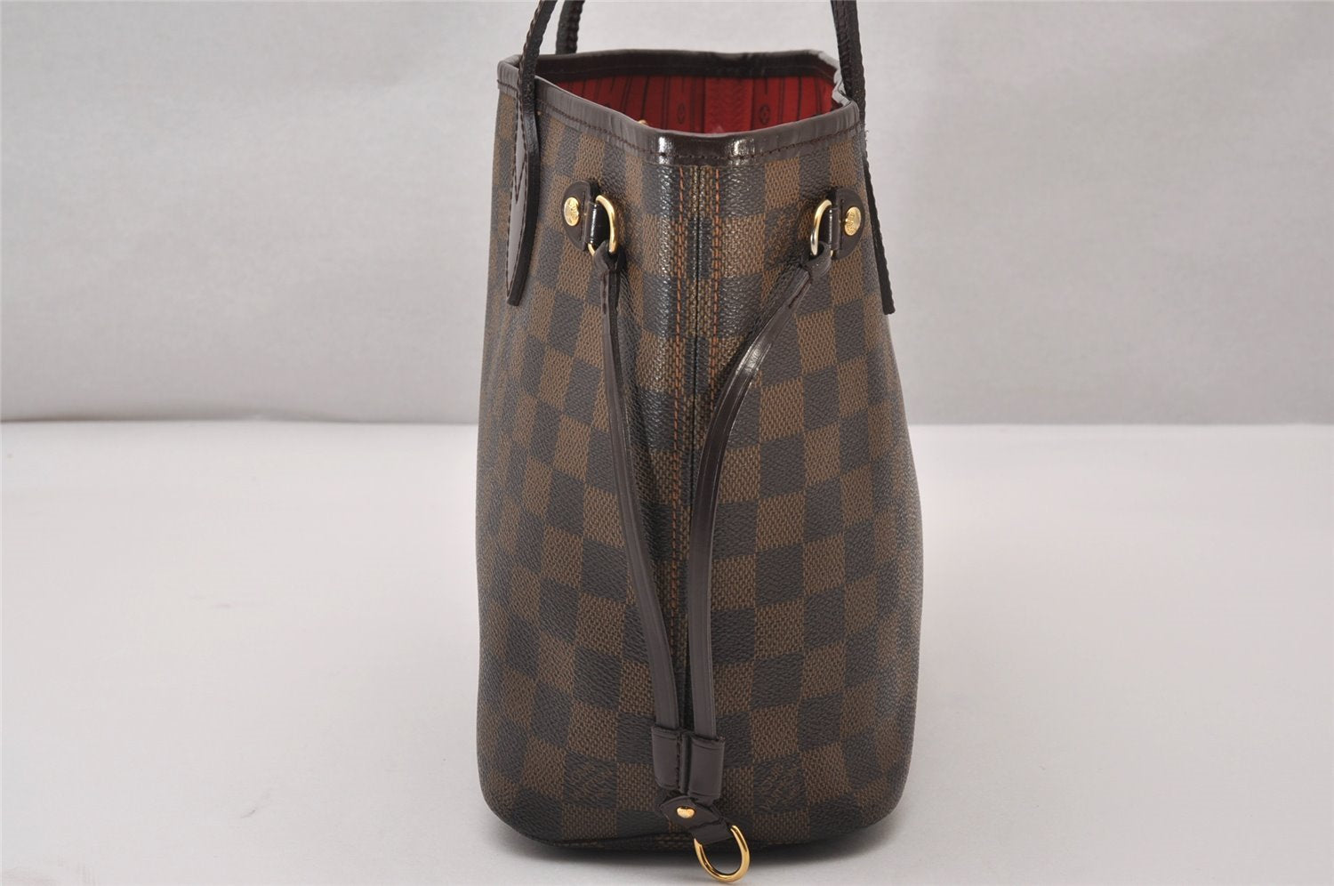 Authentic Louis Vuitton Damier Neverfull PM Shoulder Tote Bag N51109 LV 6583I