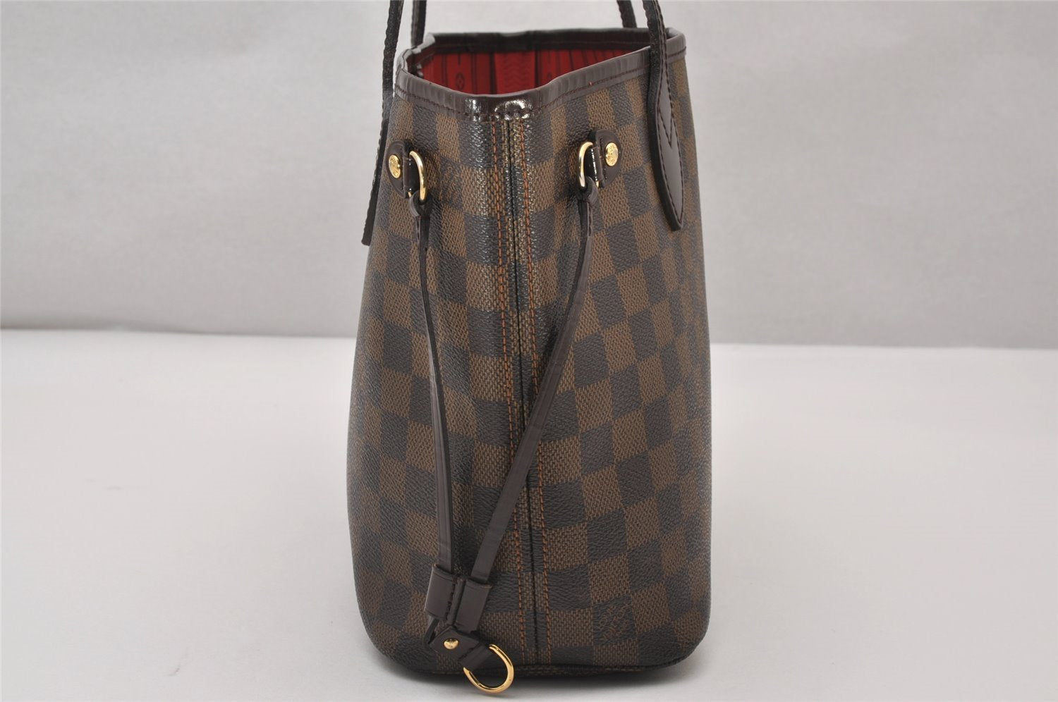 Authentic Louis Vuitton Damier Neverfull PM Shoulder Tote Bag N51109 LV 6583I