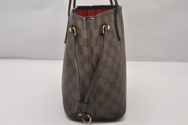 Authentic Louis Vuitton Damier Neverfull PM Shoulder Tote Bag N51109 LV 6583I