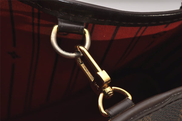 Authentic Louis Vuitton Damier Neverfull PM Shoulder Tote Bag N51109 LV 6583I