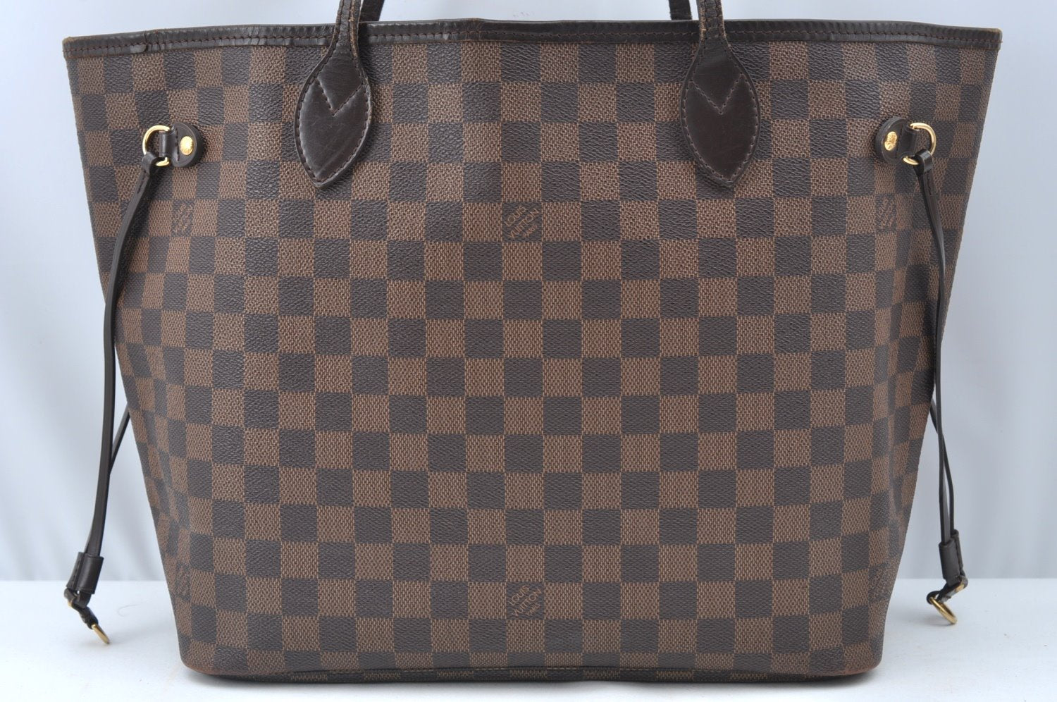Authentic Louis Vuitton Damier Neverfull MM Shoulder Tote Bag N51105 LV 6652I