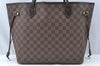 Authentic Louis Vuitton Damier Neverfull MM Shoulder Tote Bag N51105 LV 6652I