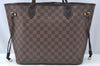 Authentic Louis Vuitton Damier Neverfull MM Shoulder Tote Bag N51105 LV 6652I