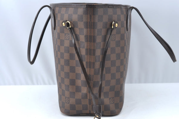 Authentic Louis Vuitton Damier Neverfull MM Shoulder Tote Bag N51105 LV 6652I