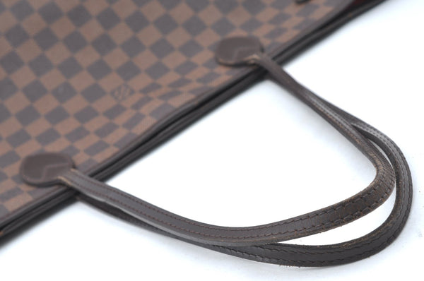 Authentic Louis Vuitton Damier Neverfull MM Shoulder Tote Bag N51105 LV 6652I