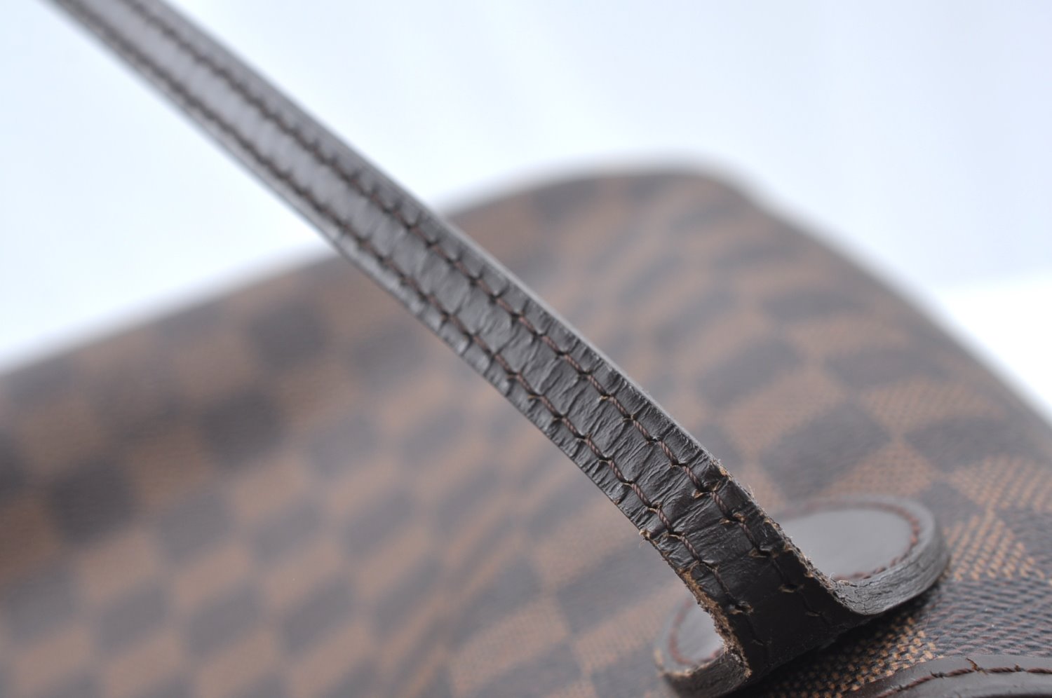 Authentic Louis Vuitton Damier Neverfull MM Shoulder Tote Bag N51105 LV 6652I