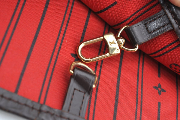 Authentic Louis Vuitton Damier Neverfull MM Shoulder Tote Bag N51105 LV 6652I